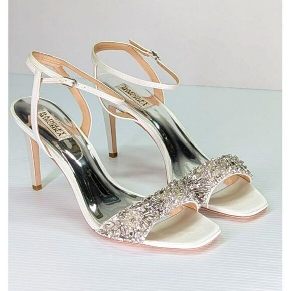 Badgley Mischka Women's Rider Ankle Strap High Heel Sandals Size 11 (MSRP $235) - Picture 3 of 10